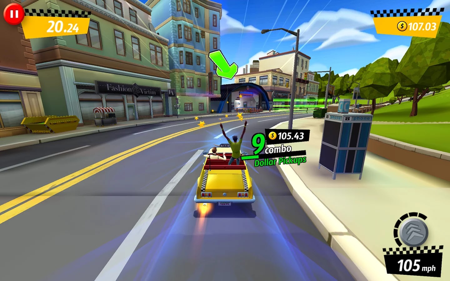 Crazy Taxi ™ City Rush v1.0.3 Apk + Data [Mod Money]