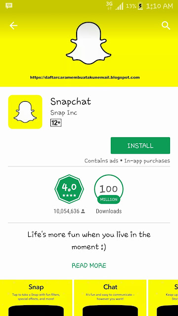 CARA DAFTAR SNAPCHAT