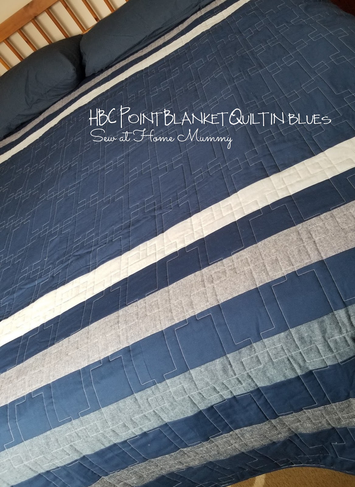 Sew at Home Mummy The Point Quilt Hudson's Bay Blanket DIY