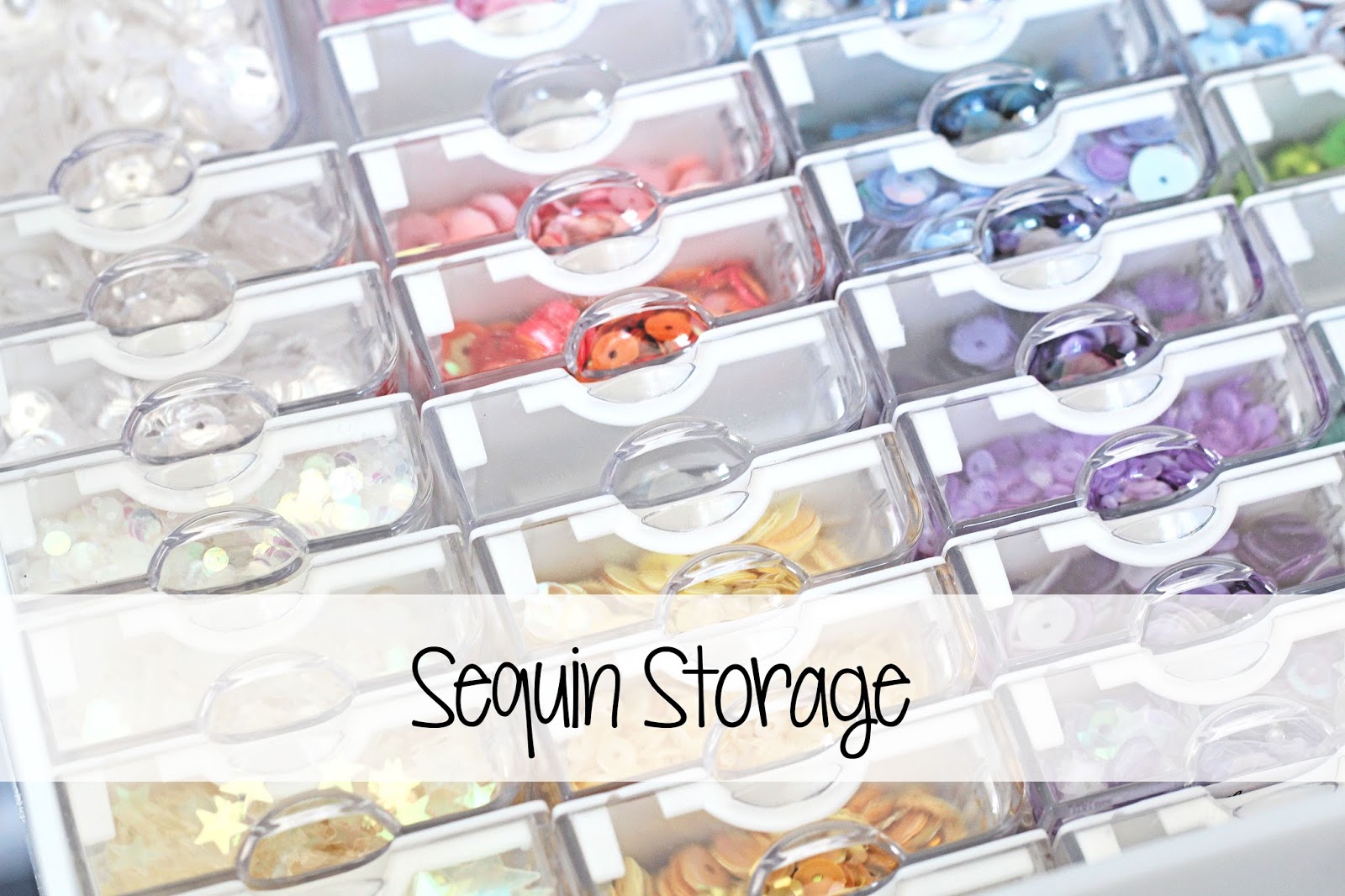 The Card Grotto: VIDEO | Sequin Storage