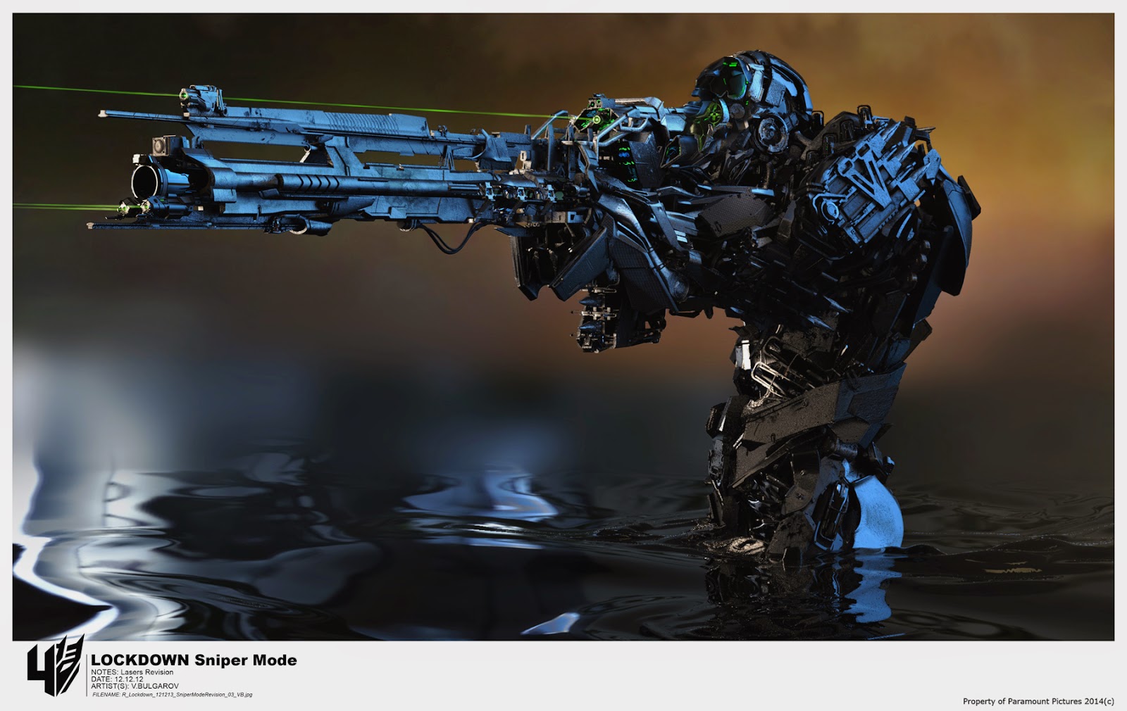TRANSFORMERS 4 Age Of Extinction Lockdown's Weapon Computer Graphics