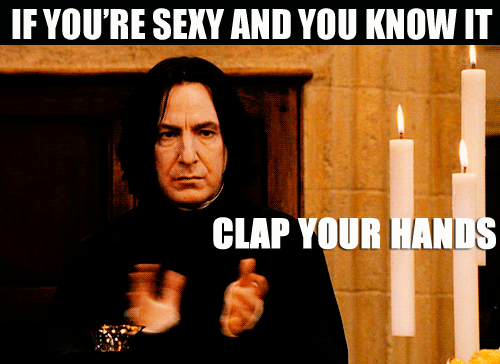 I meant back to Snape. 