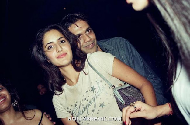 Katrina Kaif Hugged from behind by rocky S - (10) - Katrina Kaif Unseen Private Party Pics from 2004