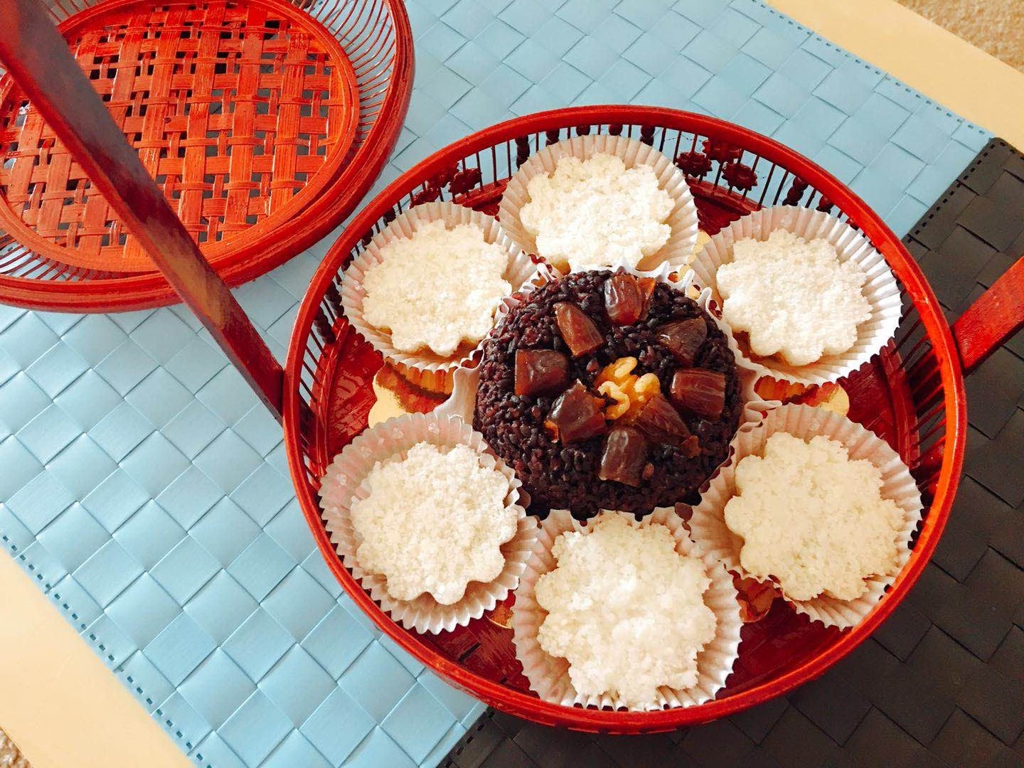 Rice cake for chinese new year stock image Celebrate Chinese New Year with Easy Eight-Treasure Rice & Steamed Rice