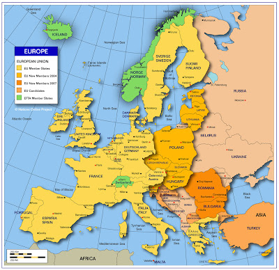 Mapa de Europa País