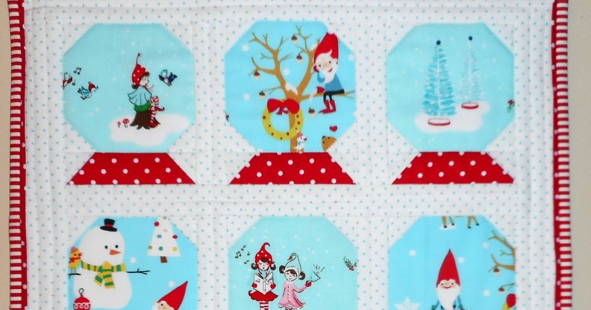 Pinkadot Quilts Snow Globe Mini Quilt