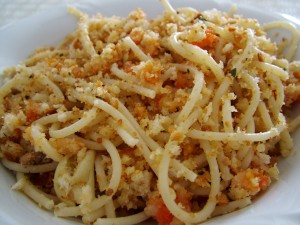 spaghetti con la mollica