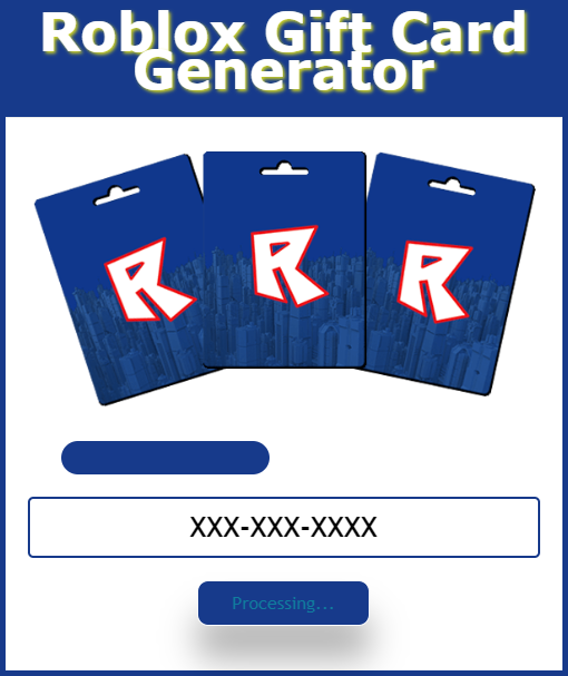 Modregard Roblox Gift Card Generator