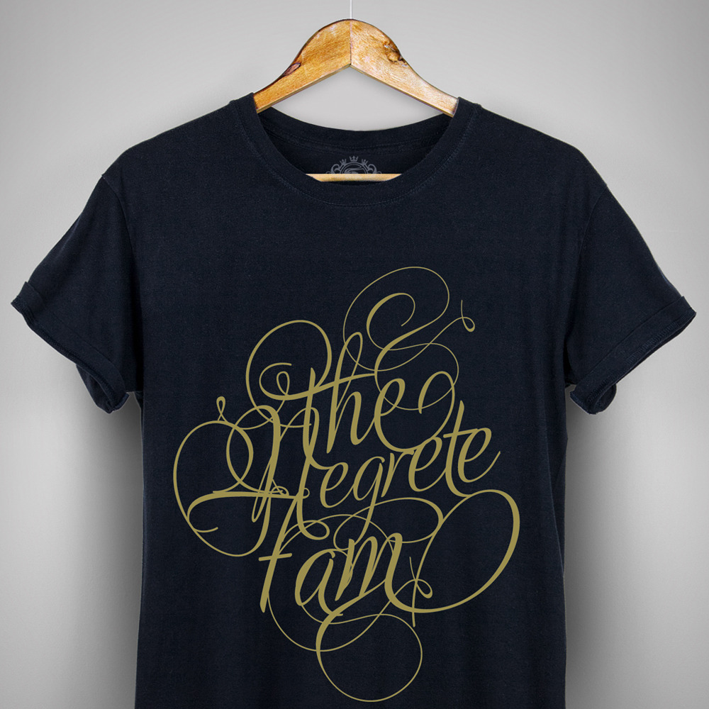 TypoTees - a collection of typography on t-shirts: The Negrete Fam