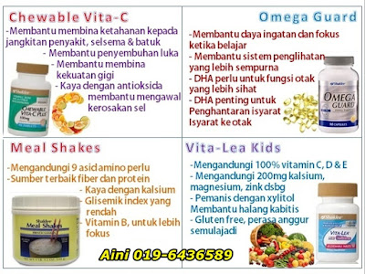 Set Vitamin Premium Shaklee Untuk Kanak-kanak Sihat, Cergas Dan Pintar!
