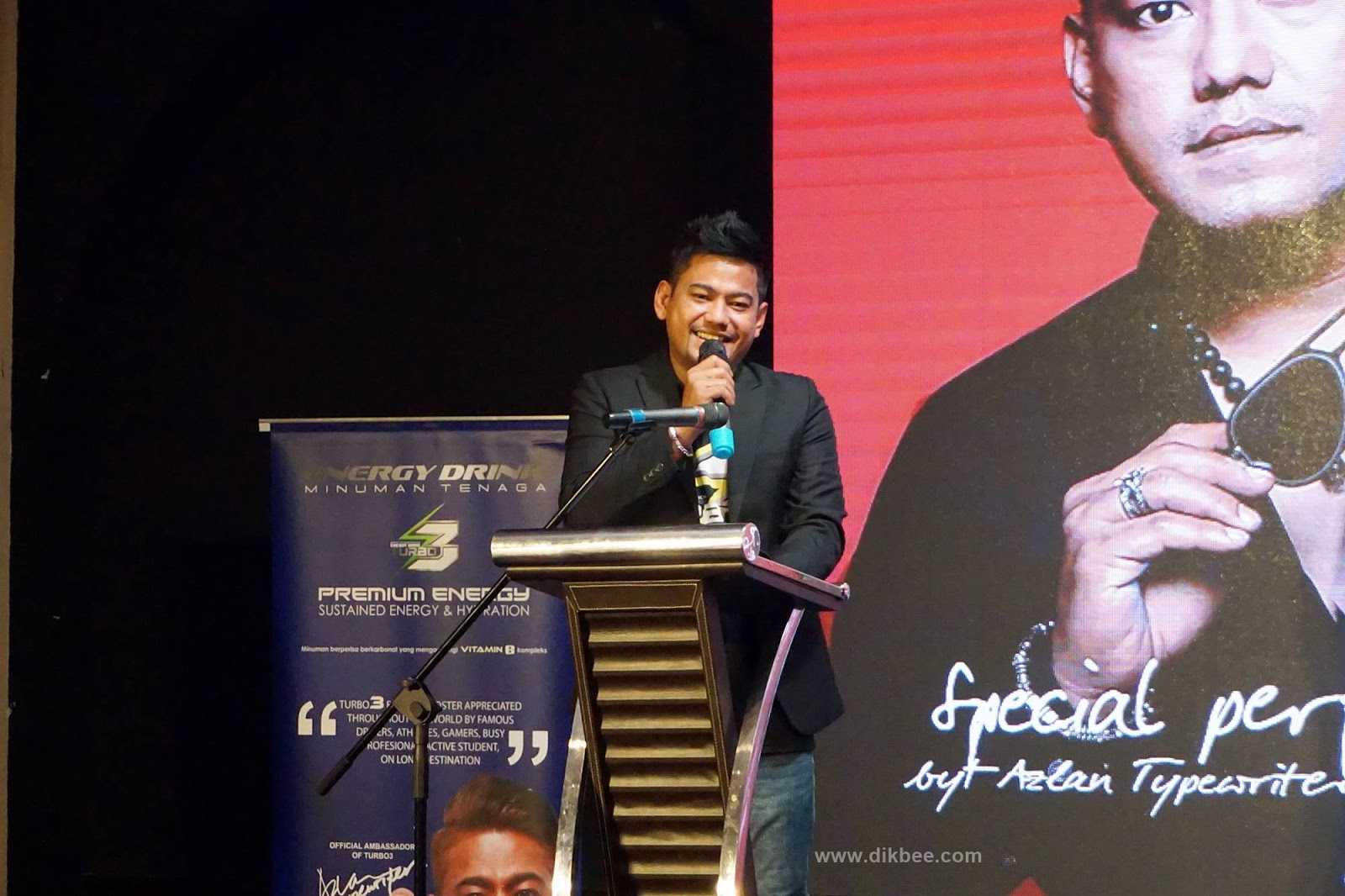 AZLAN (TYPEWRITER) MELANCARKAN MINUMAN TENAGA TURBO 3
