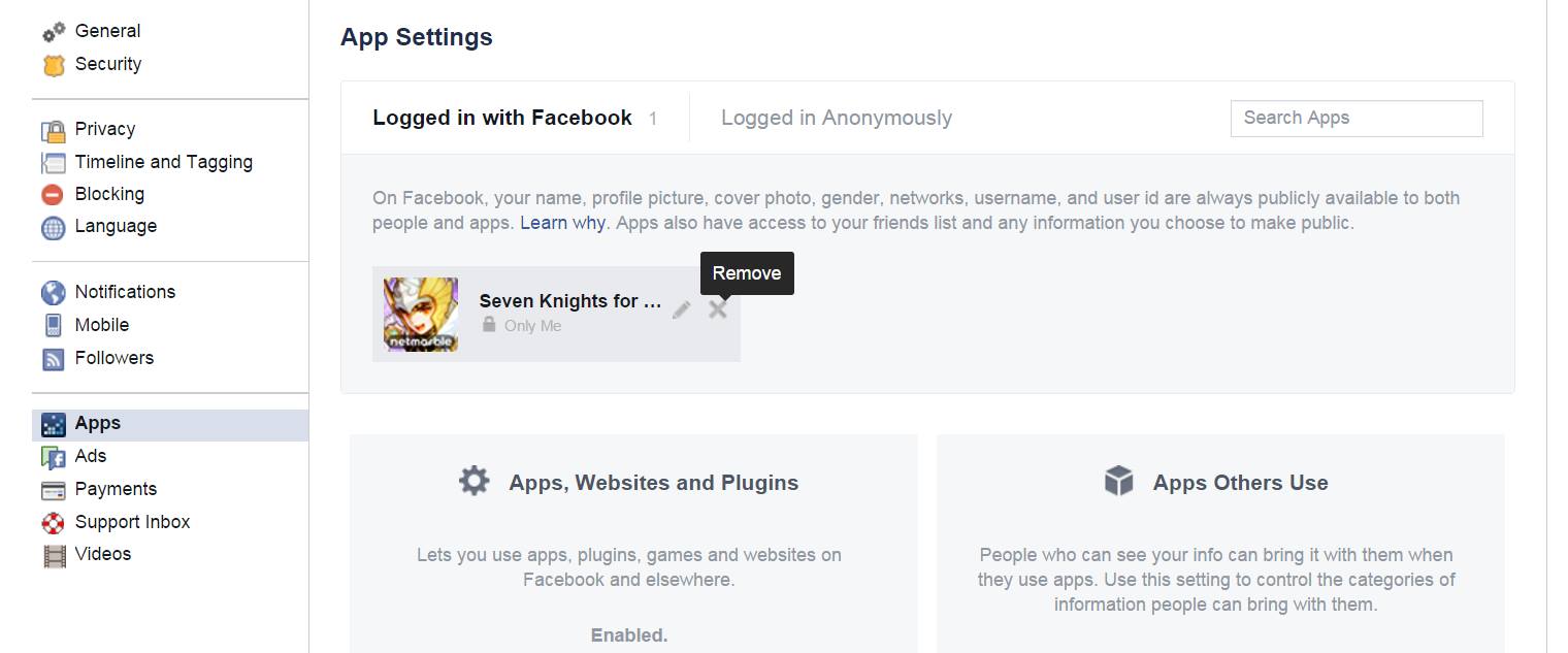 Seven Knights Global Unlink Facebook Account