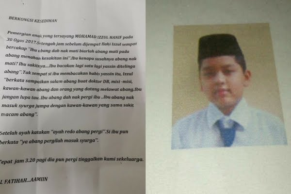 Secarik Kertas, Curhatan Detik-detik Meninggalnya Buah Hati Ibu ini yang Lawan Kanker Secarik Kertas, Curhatan Detik-detik Meninggalnya Buah Hati Ibu ini yang Lawan Kanker