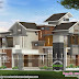 2950 sq-ft 4 BHK mixed roof Kerala home design