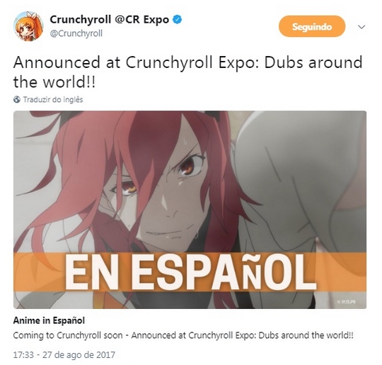 Informação] Animes dublados chegarão ao Crunchyroll - Netoin!