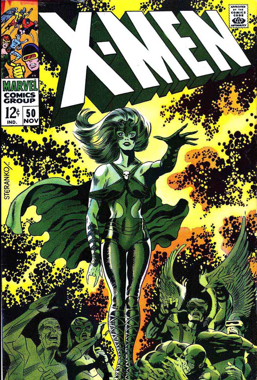 X-men v1 #50 marvel comic book cover art by Jim Steranko