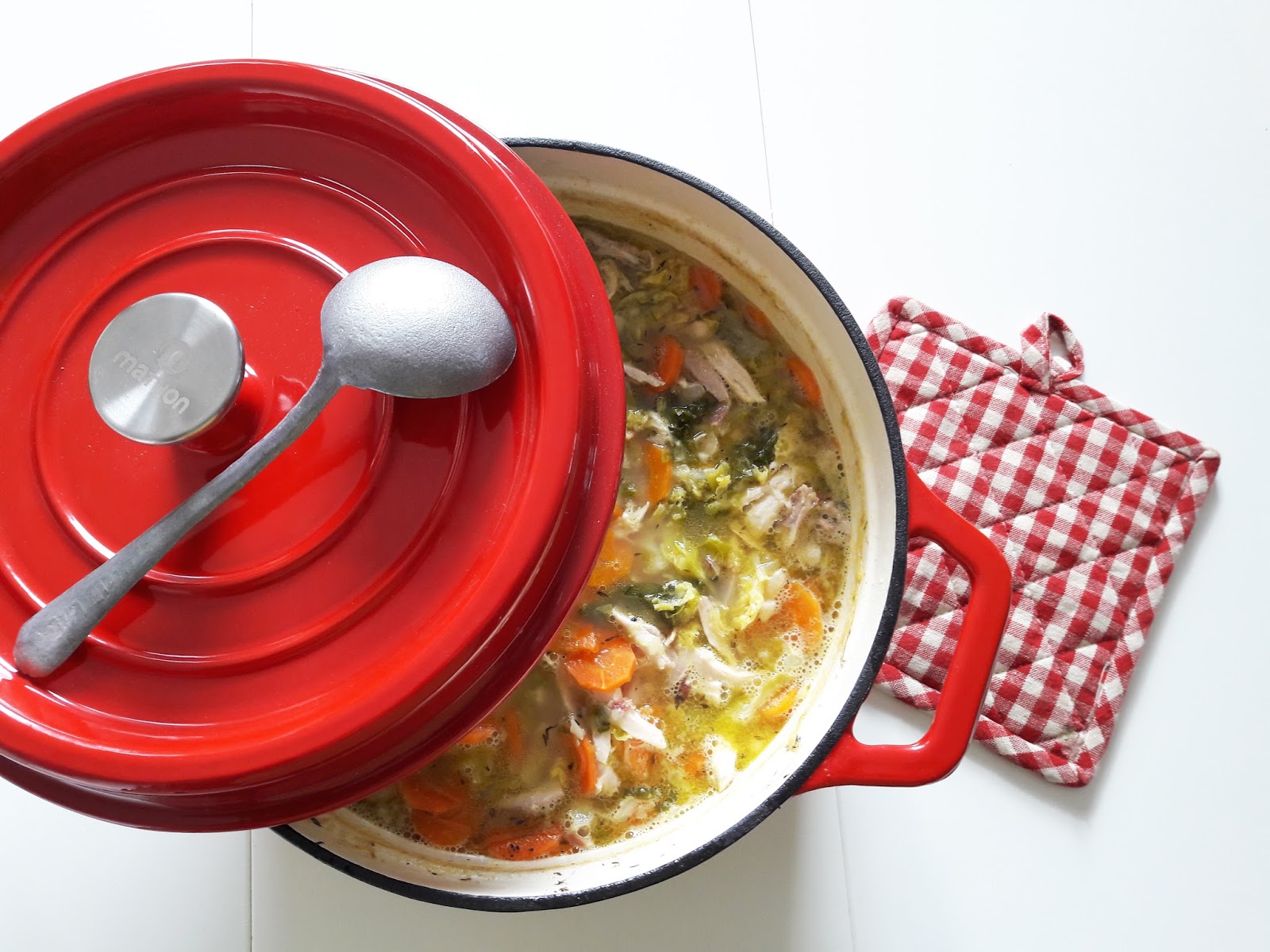 Bouillons et ratatouille Soupe poulet haricots secs