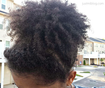 natural hair in a wash and go style
