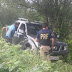 Caminhoneiro é perseguido em BR por cinco homens fortemente armados em carro de luxo e provoca acidente para escapar dos tiros