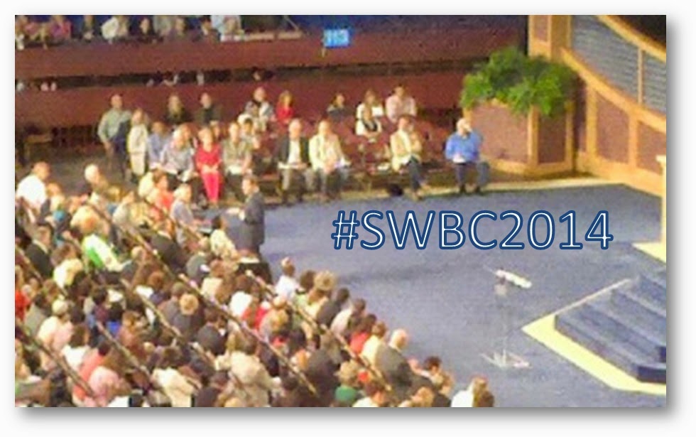Kenneth Copeland @ The #SWBC2014 taken from section 306. Saturday Evening Service