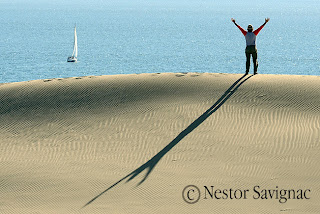 velero navegando en Puerto Madryn