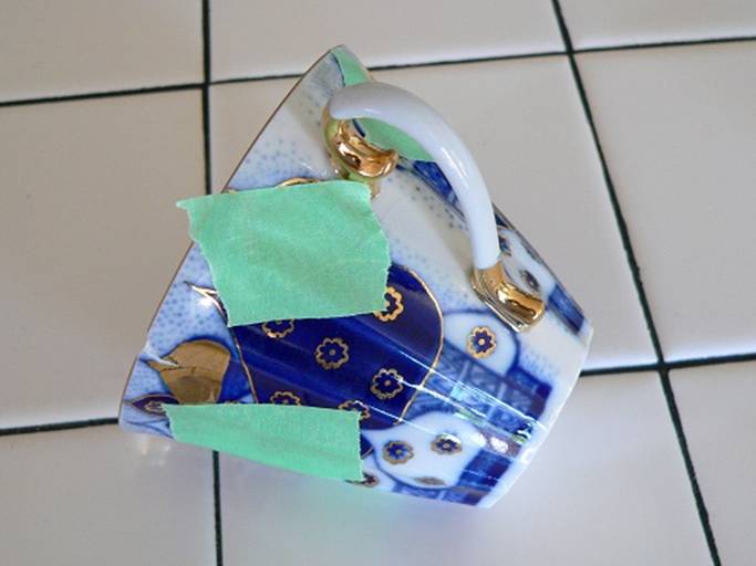 BSI News Reparing Broken Porcelain Tea Cups and Saucers Using BSI InstaCure Super Glue