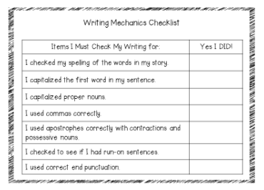 Mechanics in writing examples picture