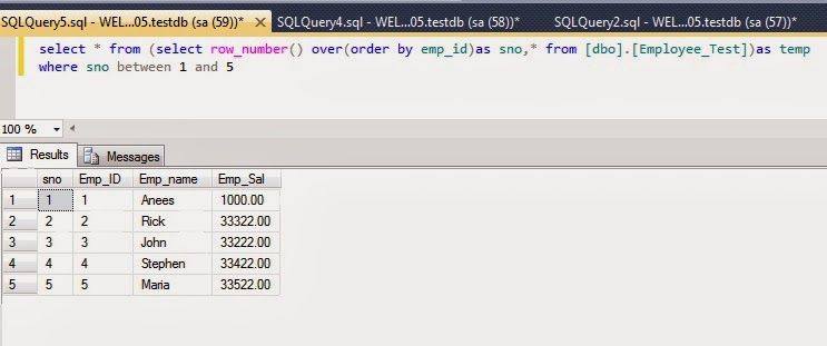 Ashok Kumar SQL Development and DBA Adminstrations Techi Blog : Row ...