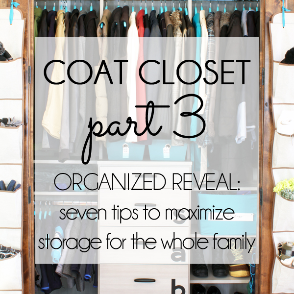 with style} Organized Coat Closet Makeover Blue i Style
