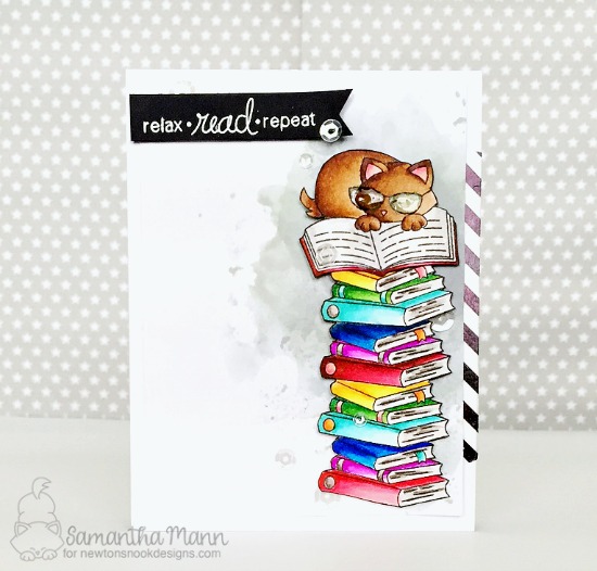 Book Club Card by Samantha Mann | Newton's Book Club Stamp set by Newton's Nook Designs #newtonsnook #handmade