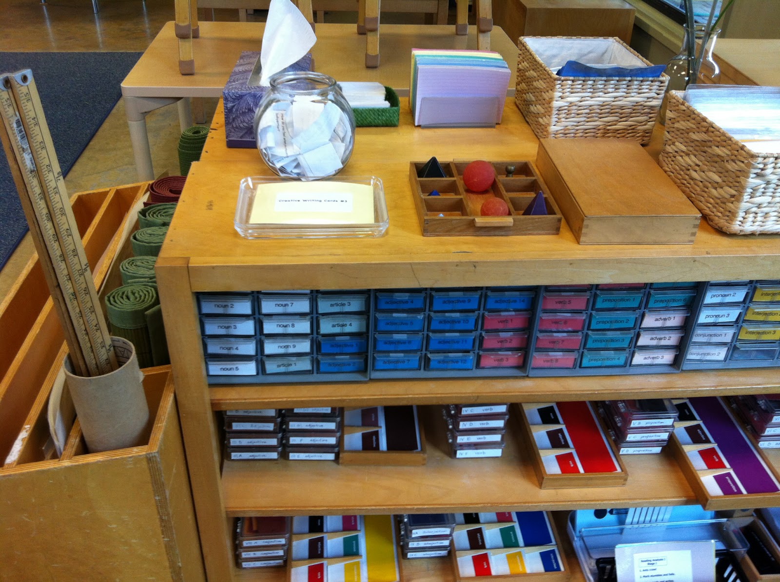 Montessori Spanish Language Cabinets