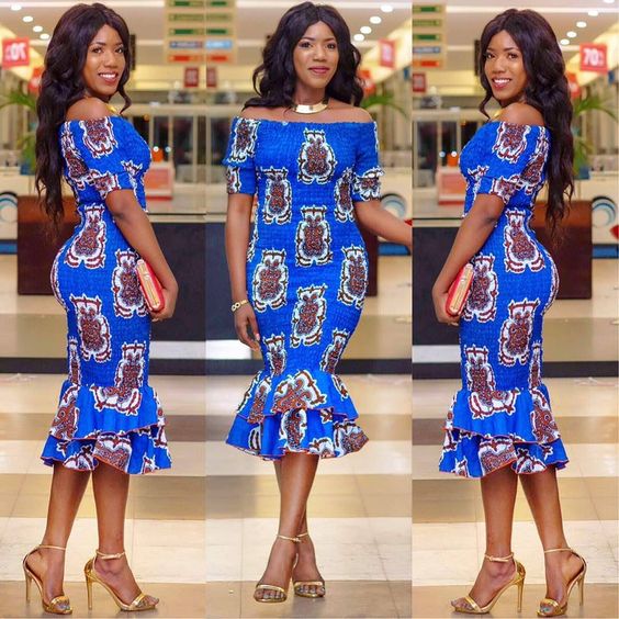 peplum kitenge dresses
