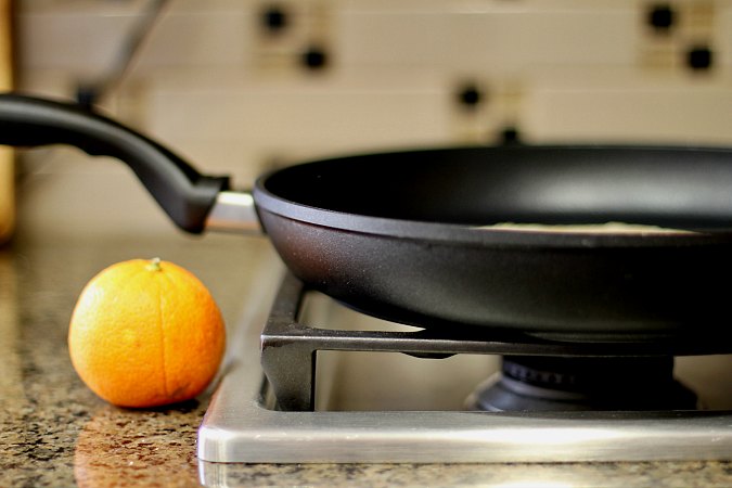Orange and pan