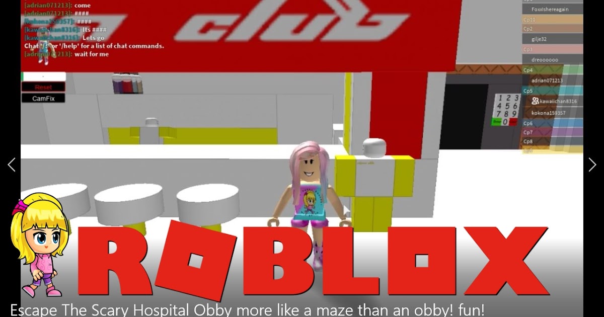Chloe Tuber Roblox Escape The Scary Hospital Obby Gameplay