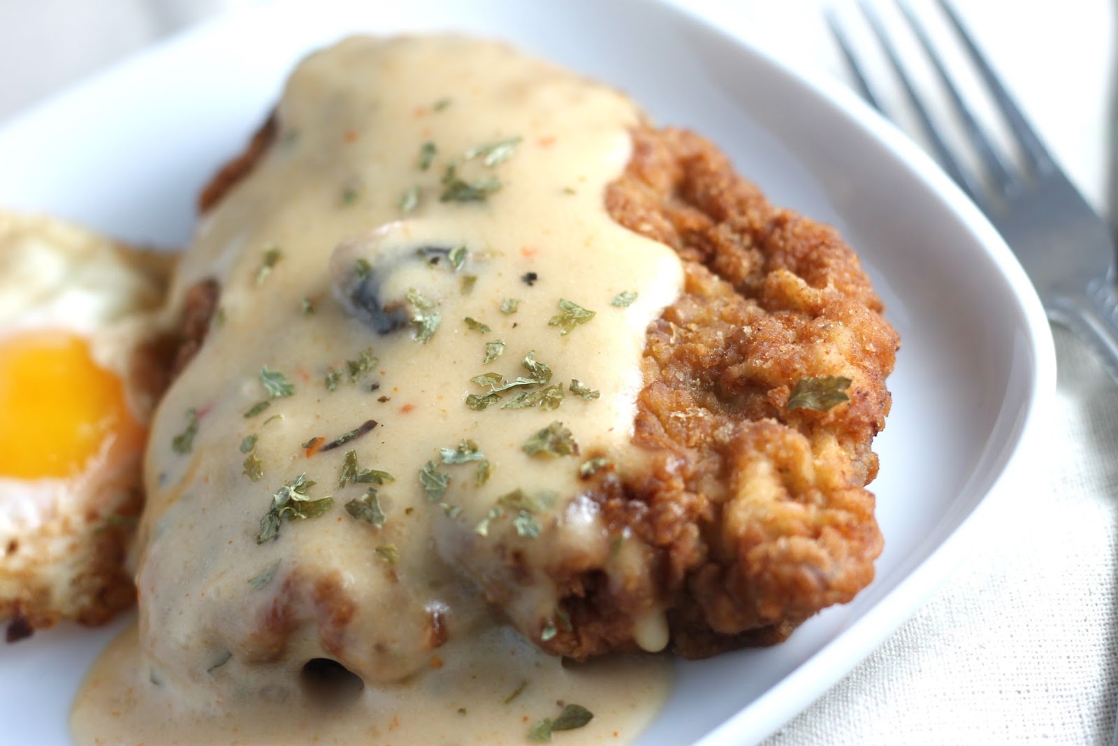 Forking Up Country Fried Steak and Eggs with Habanero Cheddar Gravy 