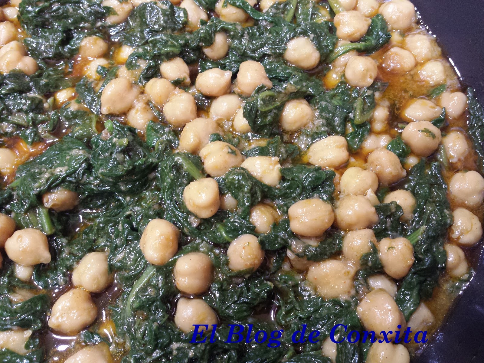 El Blog de Conxita ESPINACAS CON GARBANZOS Thermomix