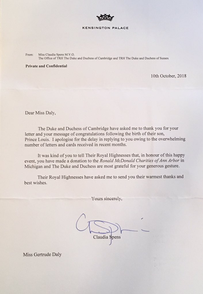 How do i contact the duchess of cambridge image