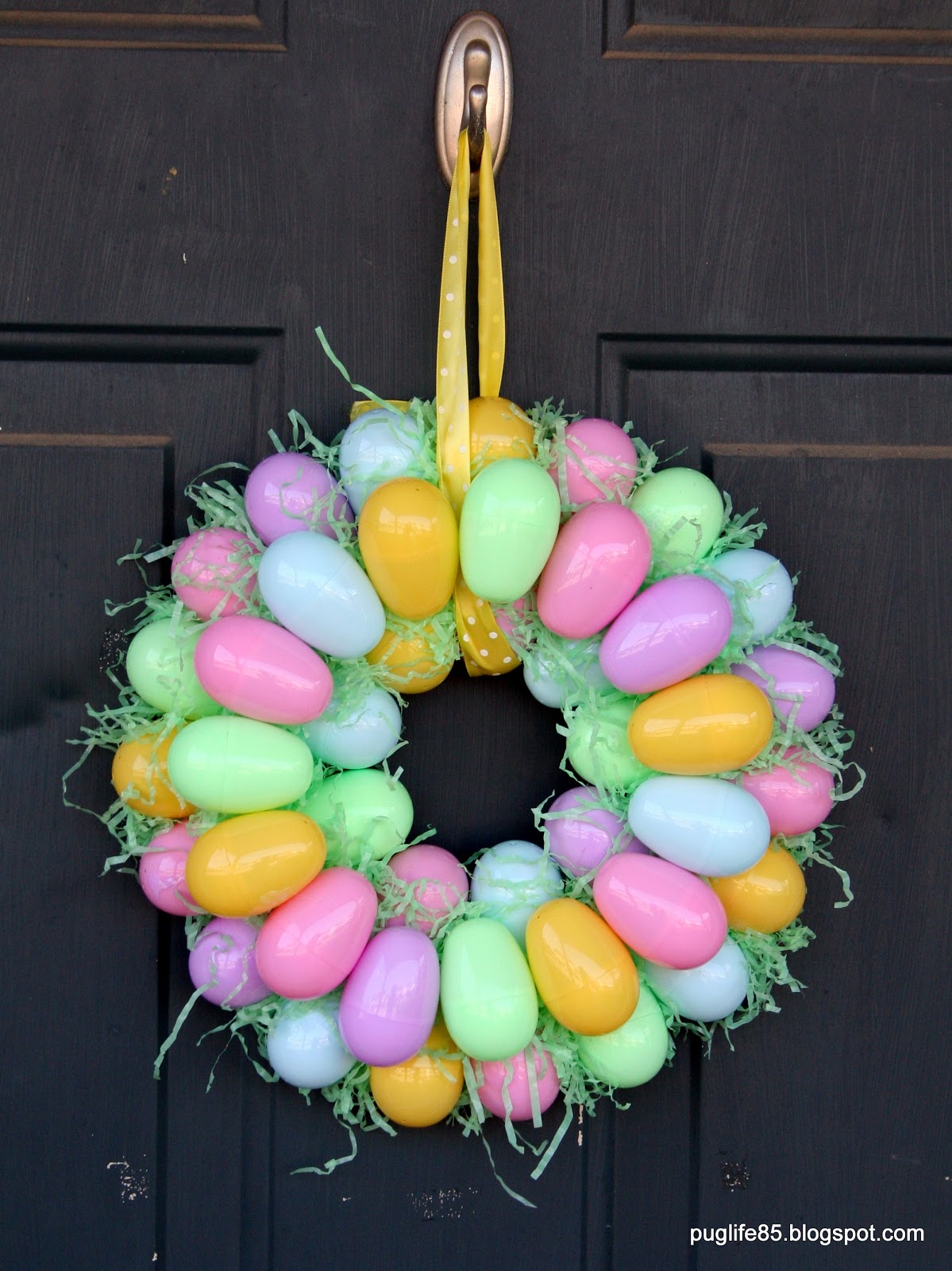 DIY Easter Egg Wreath This Pug Life