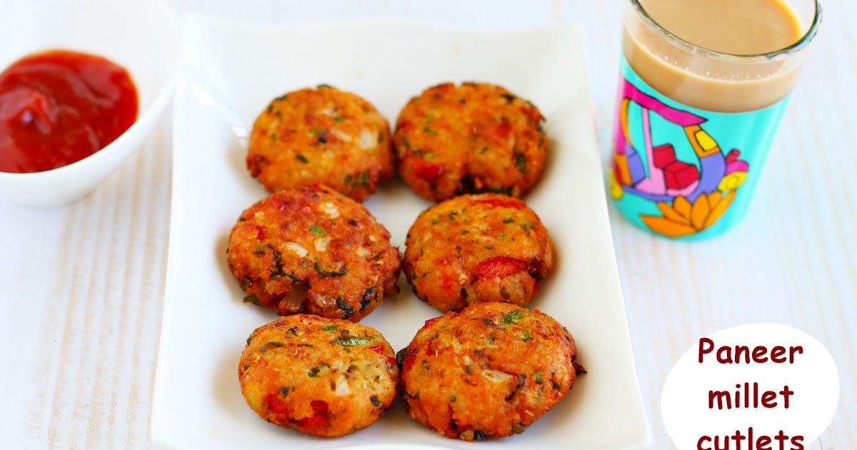 Paneer cutlet recipe Millet paneer cutlet Jeyashri's Kitchen