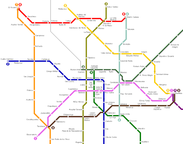 Mexico City STC Metro Maps - Free Printable Maps