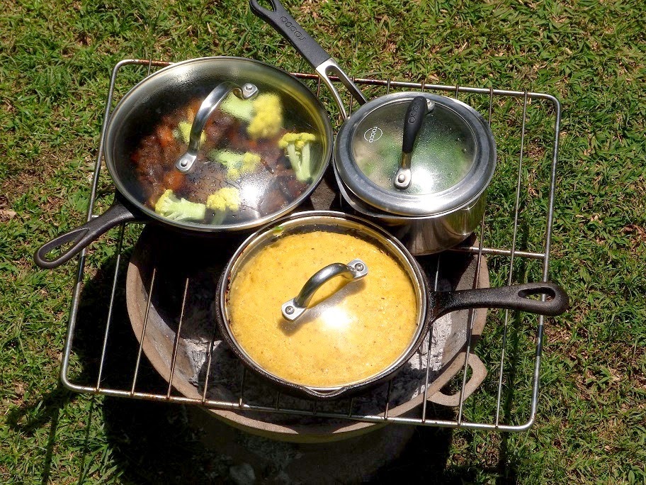 Cottage Life on Pilgrim's Farm Coal Pot Cooking