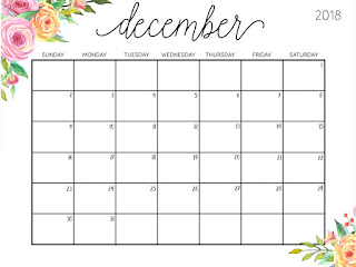 Free Printable Calendar December 2019