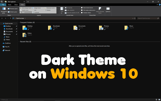 dark theme windows 10 file explorer dark theme windows 10 file explorer