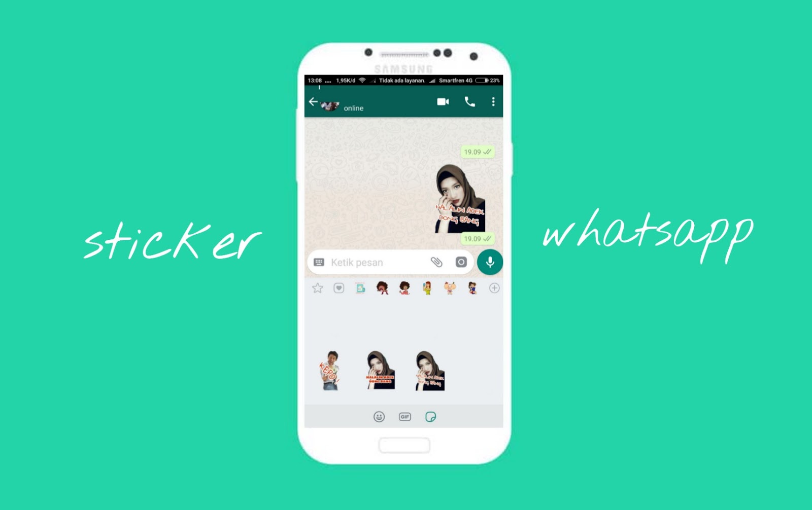 Cara Mengirim Dan Membuat Stiker Whatsapp Dengan Gambar Sendiri