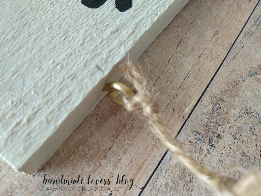 Cartel de madera "Home Sweet Home" | Manualidades