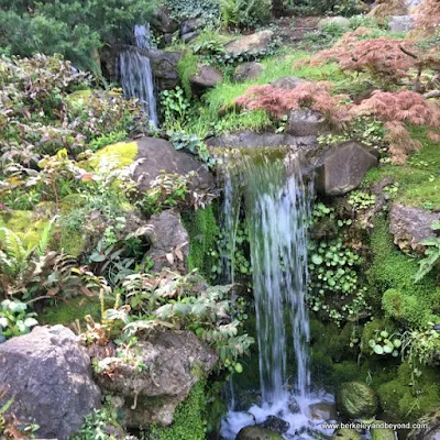 three-level waterfall at Hakone Gardens in Saratoga, California