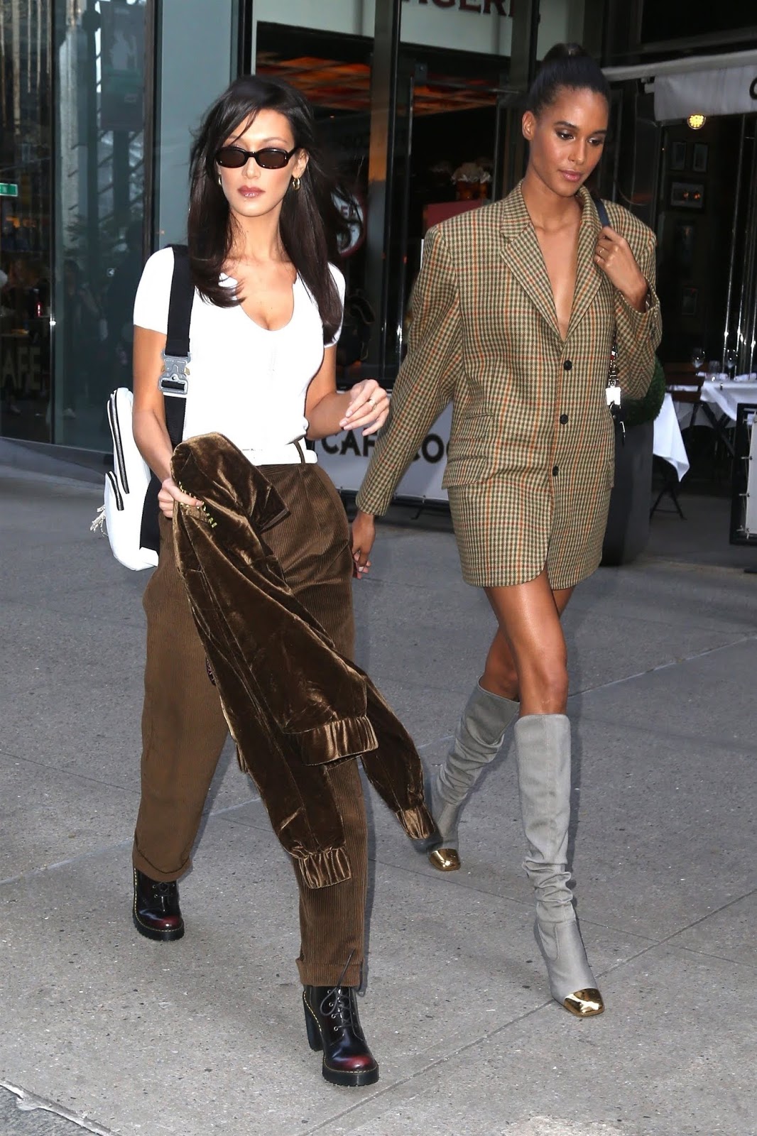 Bella Hadid and Cindy Bruna outside Victoria's Secret office in NYC 11 ...