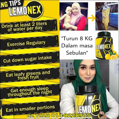 lemonex jus bakar lemak kawal berat badan