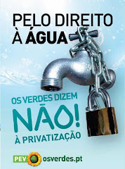 Os Verdes dizem NÃO à privatização da Água