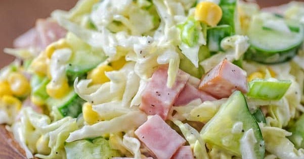Cabbage And Ham Salad